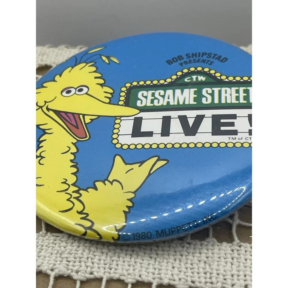 Vintage 1980 Sesame Street LIVE Big Bird Blue 3.5